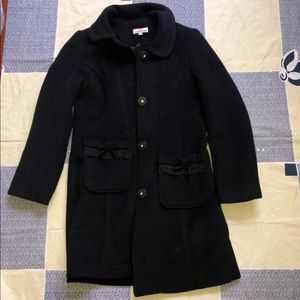 Black Wool Youth Coat